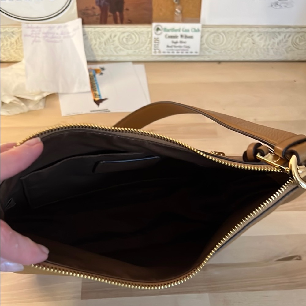 Coach Tan Crossbody Shoulder Bag - Picture 5 of 10